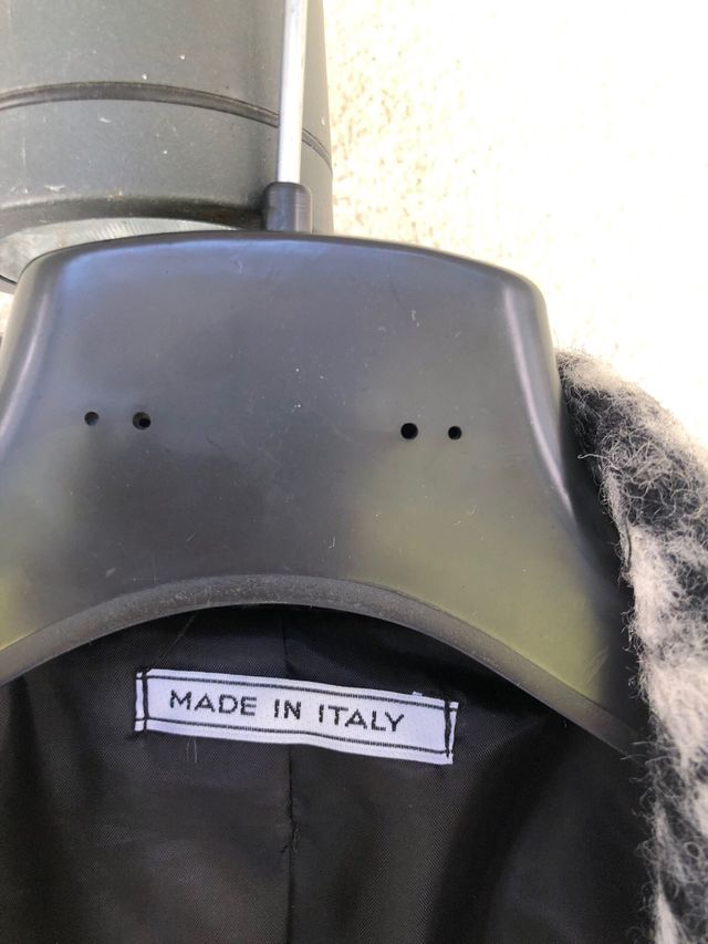 Giacca pura lana pied de poi le  regalo antivento