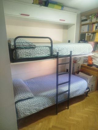 Litera Plegable Metálica y Madera