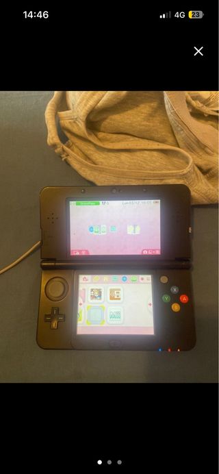Nintendo 3DS Nera, con caricabatterie 