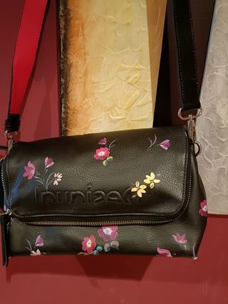Bolso Desigual Negro Flores