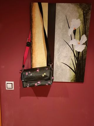 Bolso Desigual Negro Flores