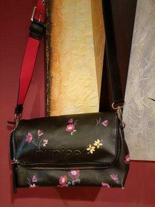 Bolso Desigual Negro Flores