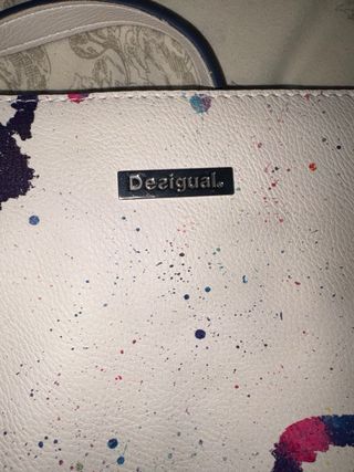 Bolso Desigual Blanco Multicolor