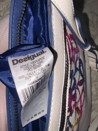 Bolso Desigual Blanco Multicolor