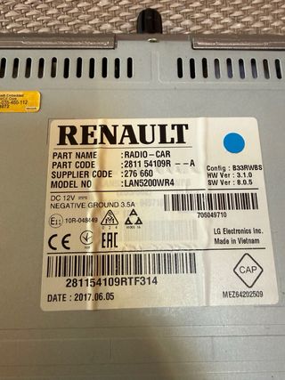 Radio Navegador RENAULT