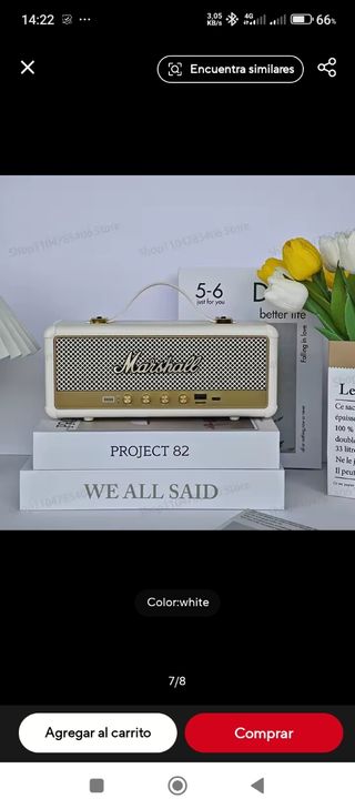 Altavoz Bluetooth Marshall M30 Negro/Dorado