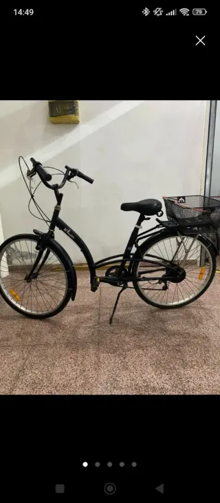 Bicicleta Paseo Btwin Negra