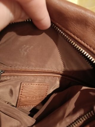 Bolso Desigual Marrón Piel Sintética