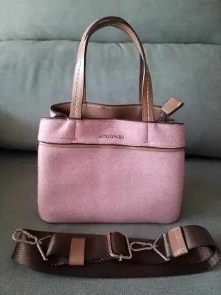 Bolso Parfois rosa y marrón