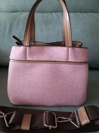 Bolso Parfois rosa y marrón