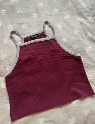 Top Bershka burdeos