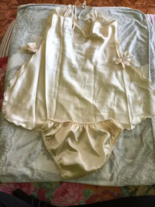 Baby doll seta color champagne