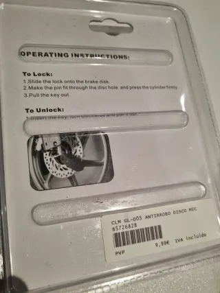 Candado Disco Moto Global Lock
