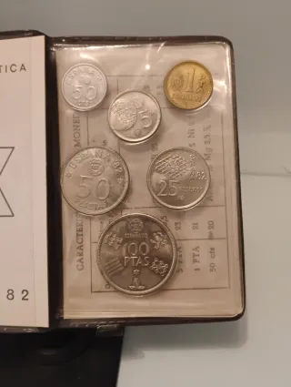 Folleto Numismático Mundial '82 España