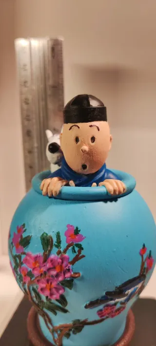 Figura Tintín Resina Pintada a Mano