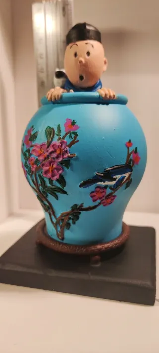 Figura Tintín Resina Pintada a Mano