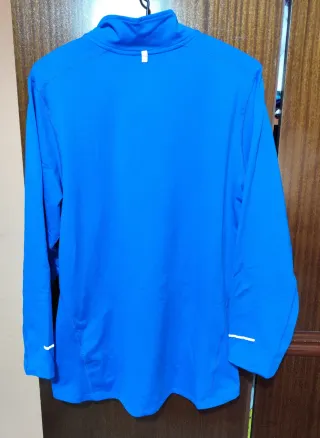 Sudadera Nike Running Media Cremallera Azul