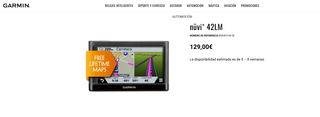 Garmin Nüvi 42LM GPS con Mapas de por Vida