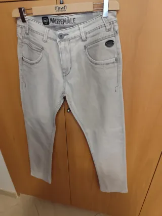 Pantalone uomo invernale Malefemale grigio chiaro