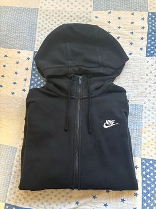 Sudadera Nike Negra con Cremallera