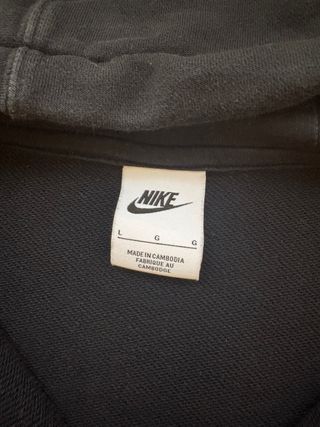 Sudadera Nike Negra con Cremallera