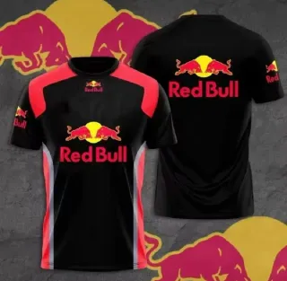 Camiseta Red Bull Negra y Roja