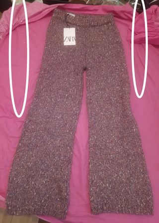 Pantalón Zara Lana Multicolor