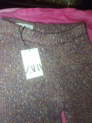 Pantalón Zara Lana Multicolor