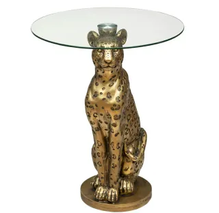 Mesa auxiliar leopardo cristal