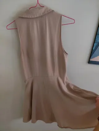 Vestido Zara Beige