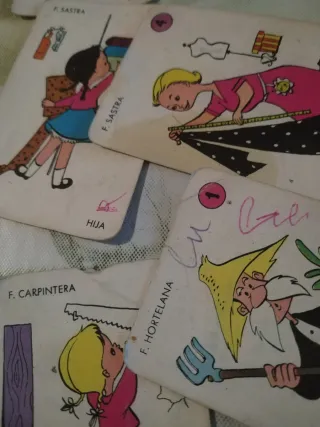 Baraja infantil oficios Ed. Zaragozano antigua