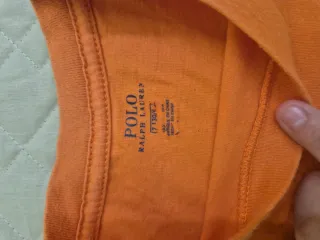 Maglietta manica lunga arancione ralph lauren 