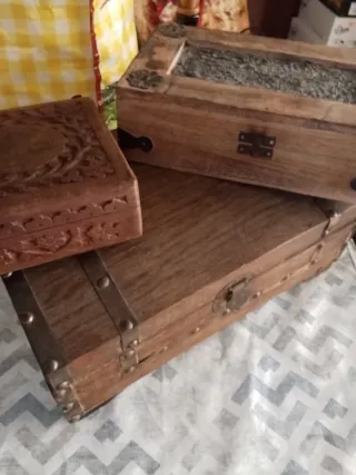 Cajas de madera decoradas