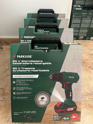 Parkside 20V Atornilladora Taladradora Recargable