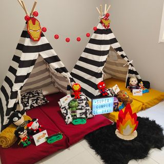 Fiesta de pijamas con tipis