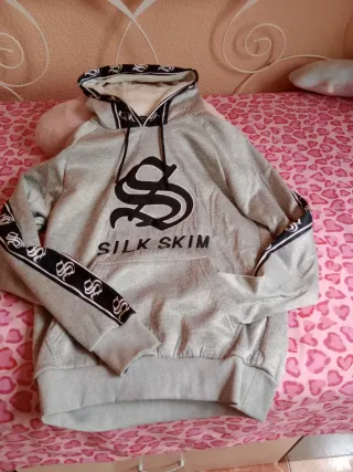 Chándal chico gris con logo