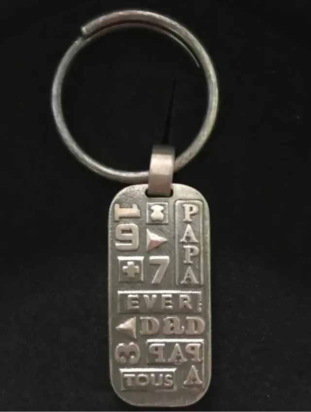 Llavero Tous Plata 1974 Papa Dad