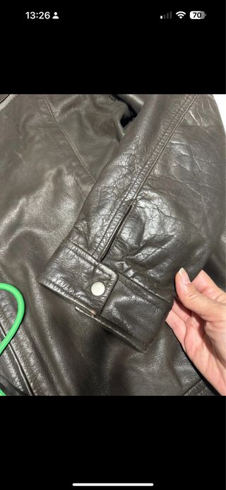 Chaqueta de cuero Celio Talla XXL