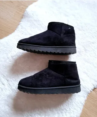 Botines negros de ante