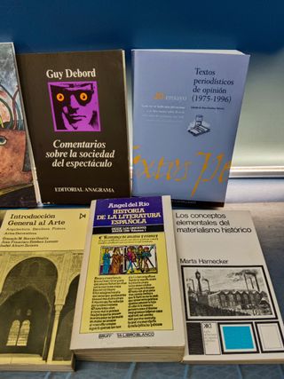 11 libros, textos periodísticos, lingüística de la publicidad, la novela en el siglo XX y mas