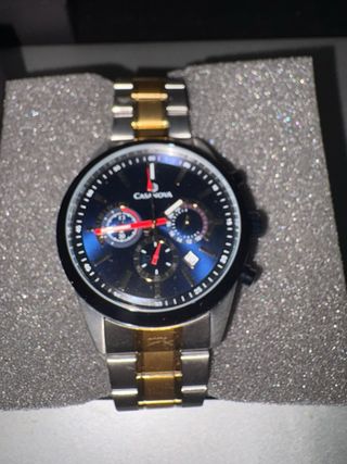 Reloj Casanova Azul y Dorado