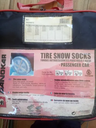 Cadenas de tela para nieve y hielo