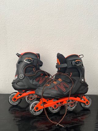 Patines Oxelo Talla 45 Negro/Naranja
