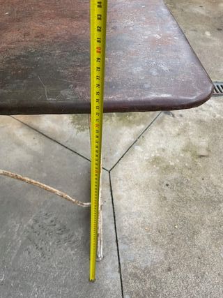 Mesa de jardín hierro forjado siglo XIX de Francés