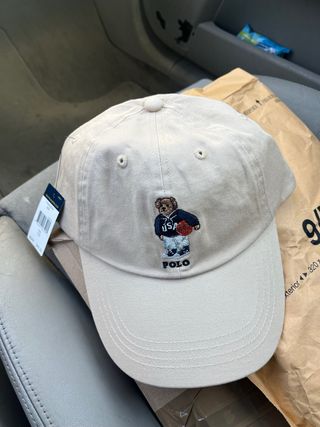 Gorra Polo Ralph Lauren Oso Baloncesto Beige