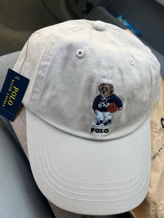 Gorra Polo Ralph Lauren Oso Baloncesto Beige