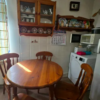 Conjunto Cocina Vitrina Platero Madera