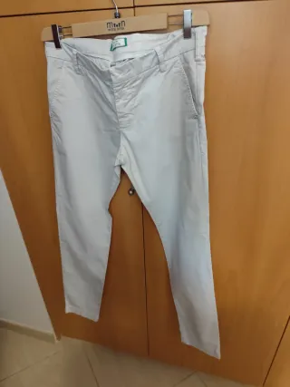 Pantalone uomo estivo Entre Amis grigio chiaro