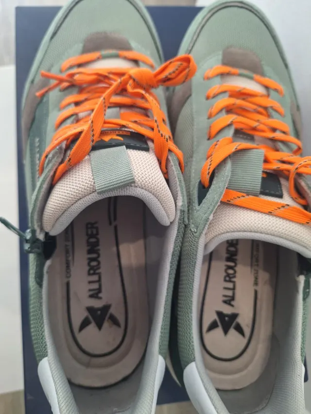 Zapatillas Allrounder Verde y Naranja