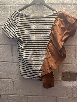 Maglia Muji a righe monospalla taglia S